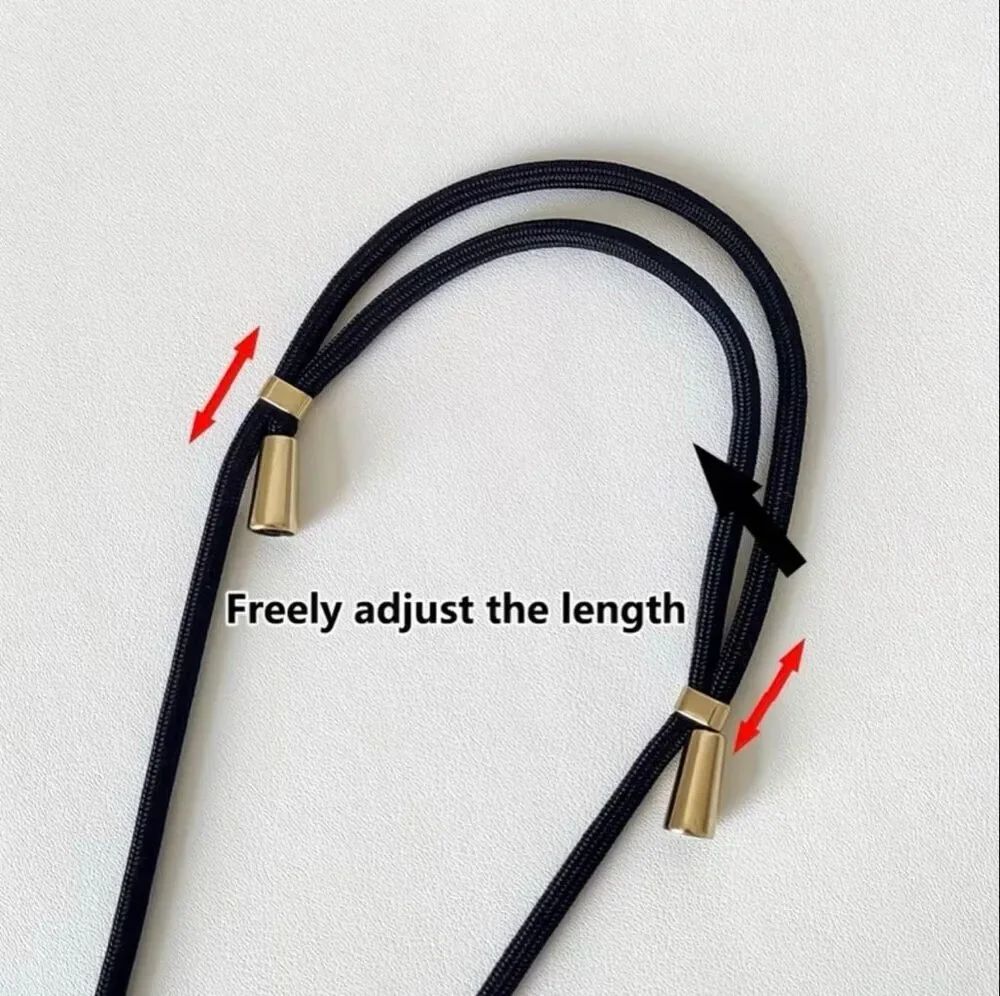 Universal Phone Lanyard Neck Strap With Tether Tab Adjustable Black NWOT - Picture 3 of 6